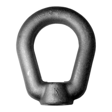 Ken Forging Oval Eye Nut, 1"-8 Thread Size, 1 in Thread Lg, Steel, Galvanized EN-10-HDG
